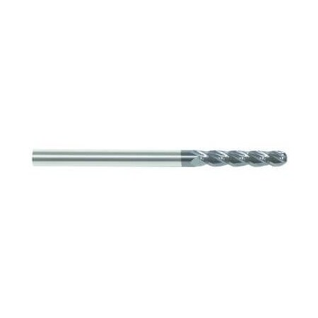 Single End Mill, Ball Nose Center Cutting Extended Length, Series 5953T, 316 Cutter Dia, 4 Overa